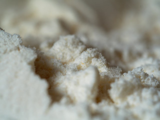 Flour close up macro