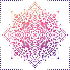 Gradient Mandala Design