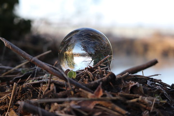 glass ball photos upside down images of nature 