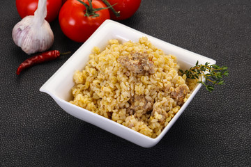 Bulgur with meat