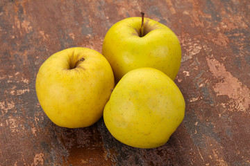 Yellow ripe apples