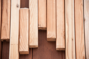 Naklejka na ściany i meble pine wood plank texture and background