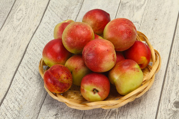 Sweet tasty fresh ripe apricots