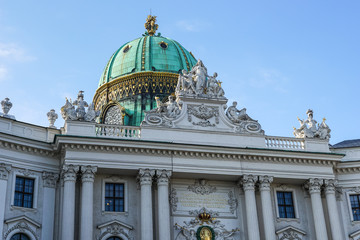 Fototapeta na wymiar Hofburg palace in Vienna, Austria