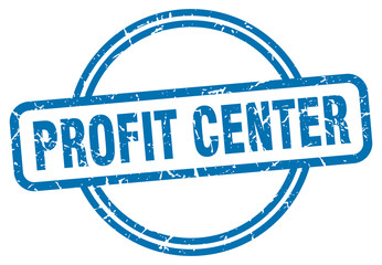 profit center stamp. profit center round vintage grunge sign. profit center