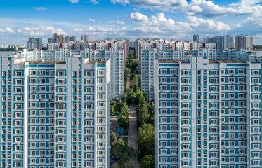 Multi-storey residential buildings in Krylatskoe district. Moscow, Russia