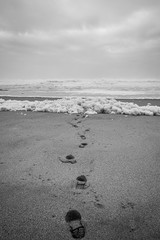 Fading into the foam.