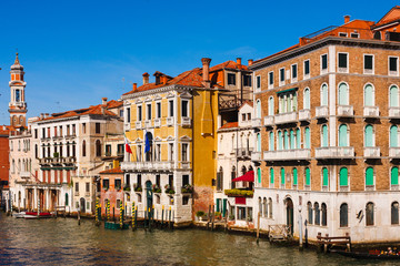 Fototapeta na wymiar view of the Grand canal of Venice