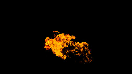 Fire flames on black background. fire on black background isolated. fire patterns