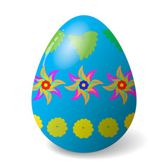 A vector Easter egg isolated on white background.