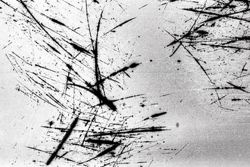 Noisy film frame with heavy scratches, dust and grain