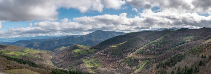 view of the mountains in O Cebreiro