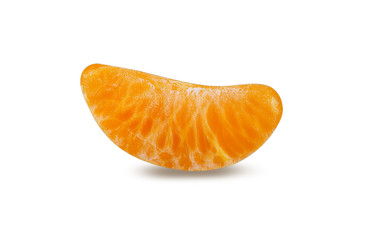 Mandarin isolated on white background with clipping path
