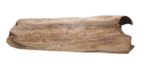 Old wooden signpost isolated on white background