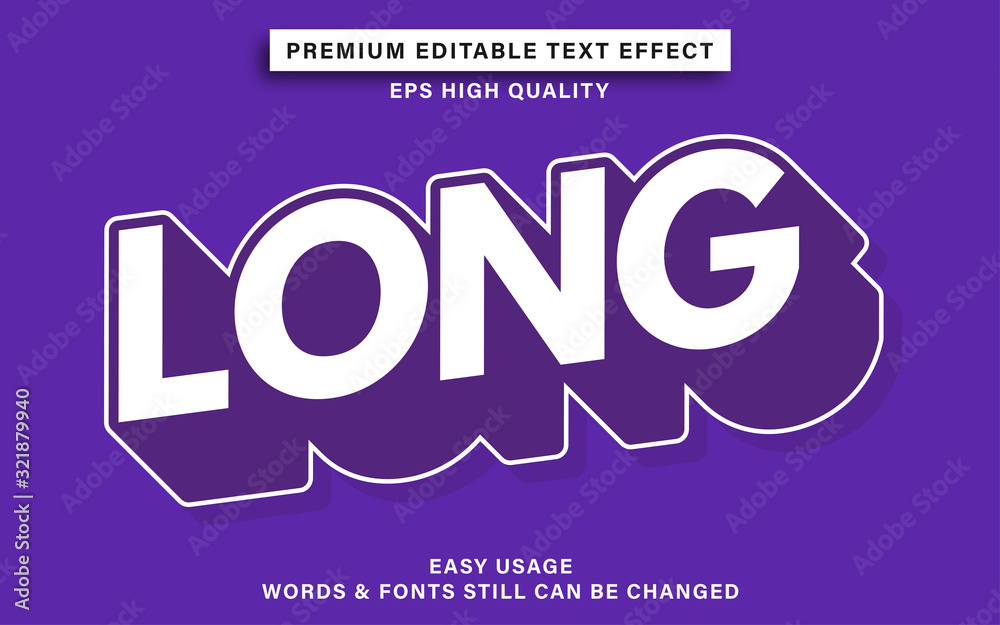 Poster long text effect