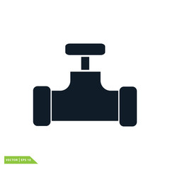 Tap water icon vector logo template