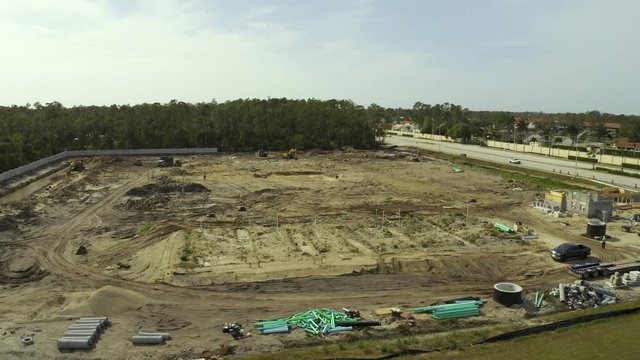 Housing development preconstruction Naples Florida USA