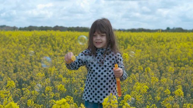 Soap bubble in bottle.