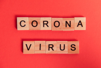 Coronavirus depicted in word for news, reports