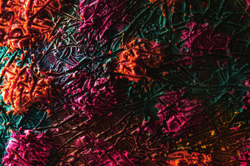 plasticine color texture in different colors on a modeling board