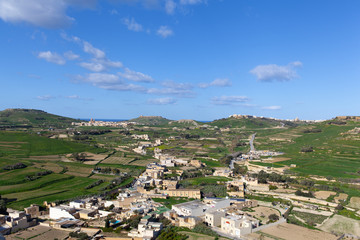 Fototapeta na wymiar Panoramic view of Gozo, Malta