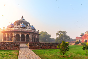 Isa Khan's tomb in the Humayun's Tomb complex, New Delhi, India