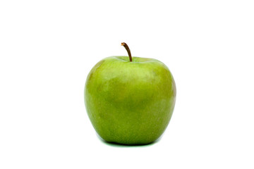 green apple fruit isolated on white background