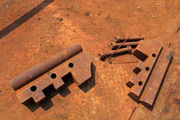 Oxidized metal parts