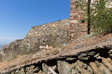 Ancient Fortification in city of Thessaloniki, Greece