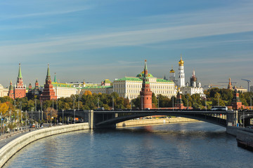 Obraz premium Moscow Kremlin from the Moscow river.
