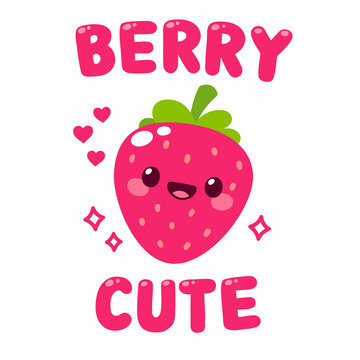 Cute cartoon strawberry