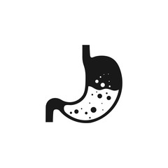 stomach icon vector Illustration, isolated on white background