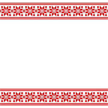 Slavic embroidery pattern