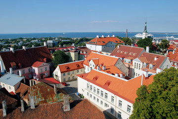 Fototapeta na wymiar Views of old town Tallinn