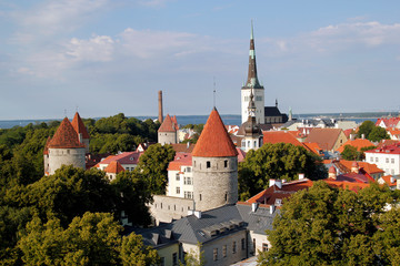 Obraz premium Views of old town Tallinn