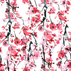 Blossom sakura pattern