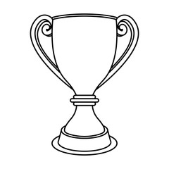 trophy cup award isolated icon