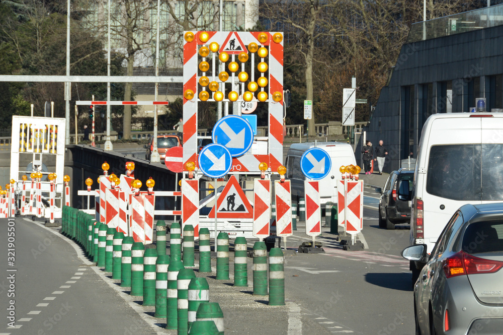 Poster mobilité travaux chantier circulation