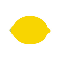 Lemon fruit icon on a white background