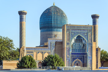 Gur-e-Amir mausoleum, famous architectural complex, Samarkand, Uzbekistan