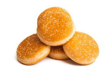 burger rolls isolated