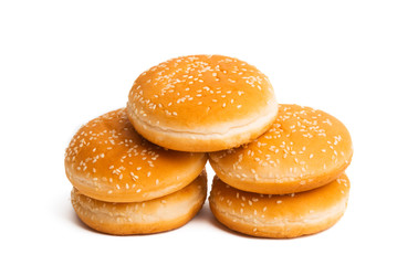 burger rolls isolated