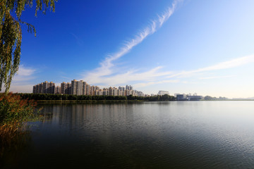 Fototapeta premium Waterfront City Architectural Landscape