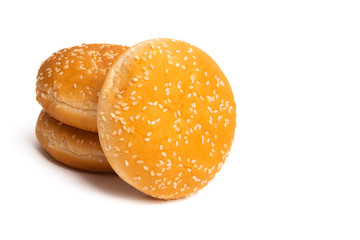 burger rolls isolated