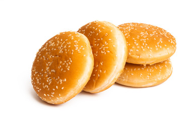 burger rolls isolated