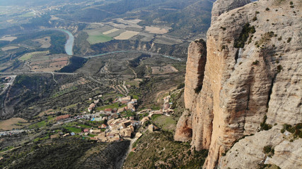 Fototapeta premium Mallos de Riglos - Pisón - La Visera - Huesca