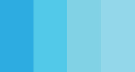 Blue color palette vector illustration