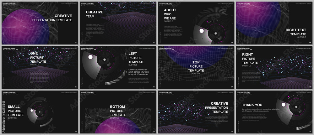 Canvas Prints presentation design vector templates, multipurpose template for presentation slide, flyer, brochure 