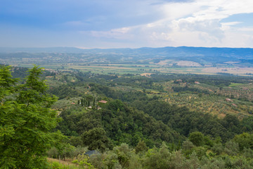 Italian country side landscape in Monteleone d'Orvieto, Umbria