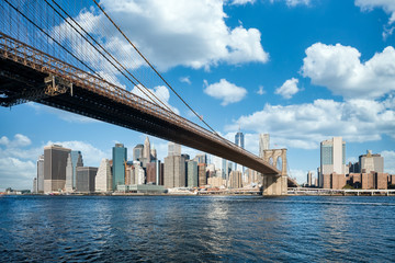 Brooklyn Bridge in summer